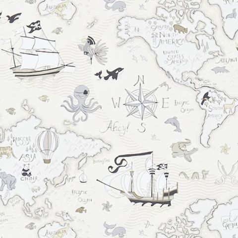 Little Sanderson Abracazoo Wallpaper-Treasure Map 214039