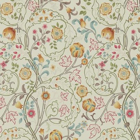 Morris & Co Wallpaper-Mary Isobel 214730 Russet/Taupe