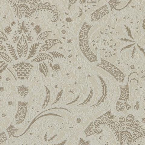 Morris & Co Wallpaper-Indian 216443 Stone/Linen (Beaded)