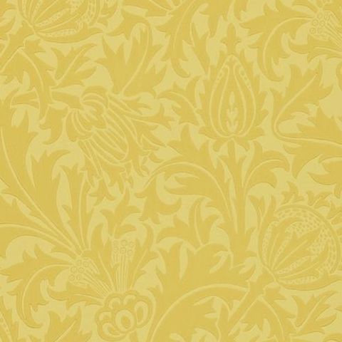 Morris & Co Wallpaper-Thistle 210484 Gold