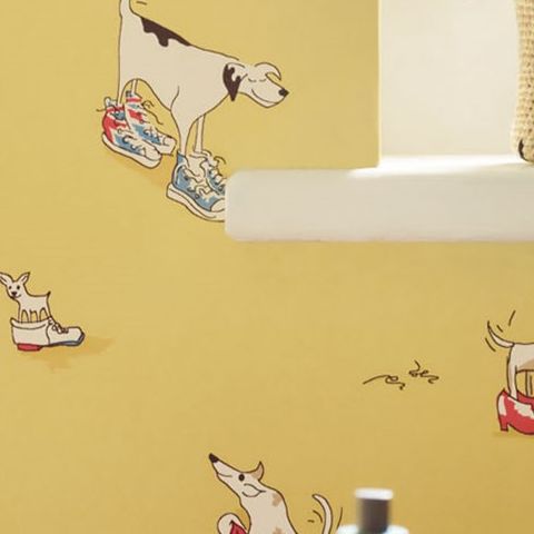 Little Sanderson Abracazoo Wallpaper-Dogs in Clogs 214012