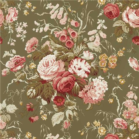 Sanderson One Sixty wallpapers Stapelton park 217046 Olive/Red
