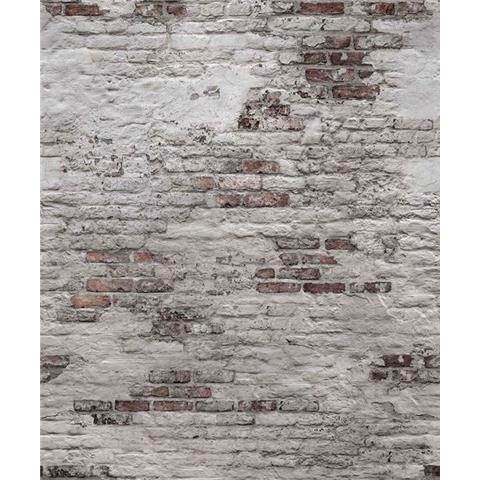 Grandeco One Roll Wall Mural Bricks EP6102 grey