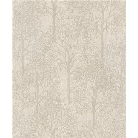 Royal House Luxury Wallpaper fabric tree taupe