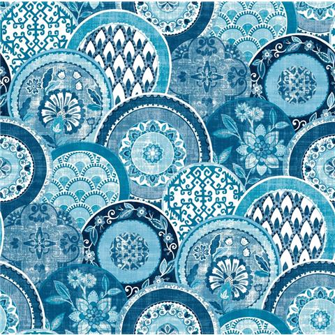 A Street Prints Solstice Wallpaper-Laguna Platel 2744-24148 Blue
