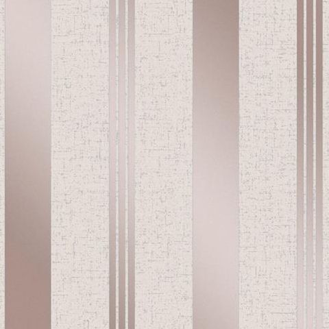 Fine Decor Blown Vinyl Wallpaper Stripe  FD42205 Rose Gold