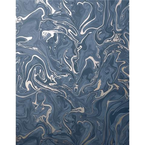 Fine Decor Marble Wallpaper FD43055 Navy