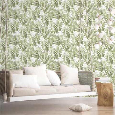 Organic Textures wallpaper palm G67944 green