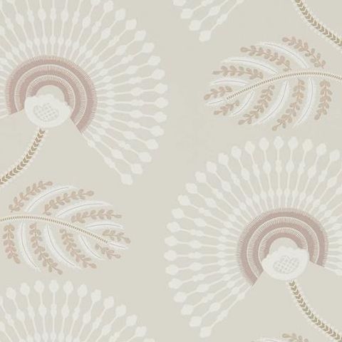 Harlequin Paloma Wallpaper-Louella 111911 Rose Quartz/Pearl