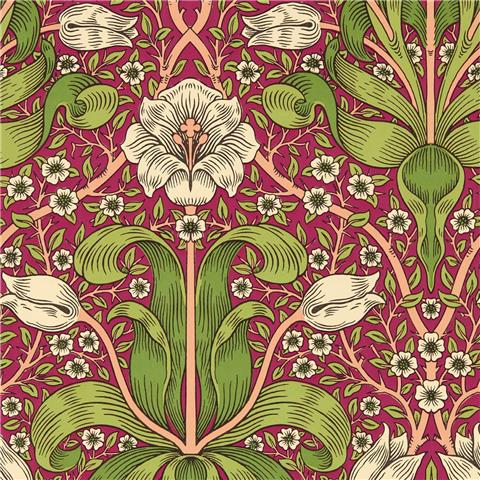 William Morris, Bedford Park Wallpaper Spring Thicket 217337 Maraschino Cherry