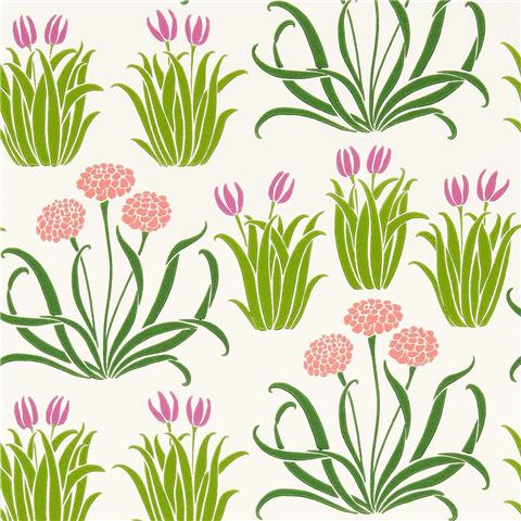 William Morris, Bedford Park Wallpaper Glade 217342 Tulip Fields