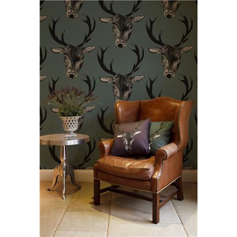 GRADUATE COLLECTION WALLPAPER Stag Teal