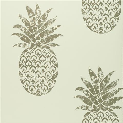 Clarke & Clarke Colony Wallpaper Tobago Pineapple W0086-02