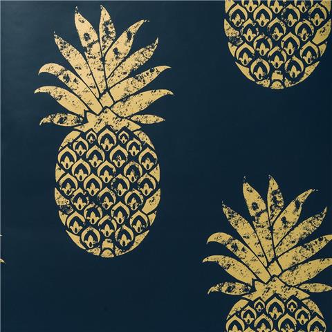 Clarke & Clarke Colony Wallpaper Tobago Pineapple W0086-03