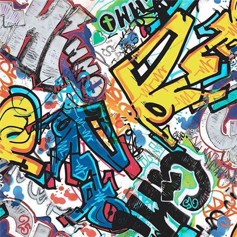 City Life Graffiti Wallpaper WU20665