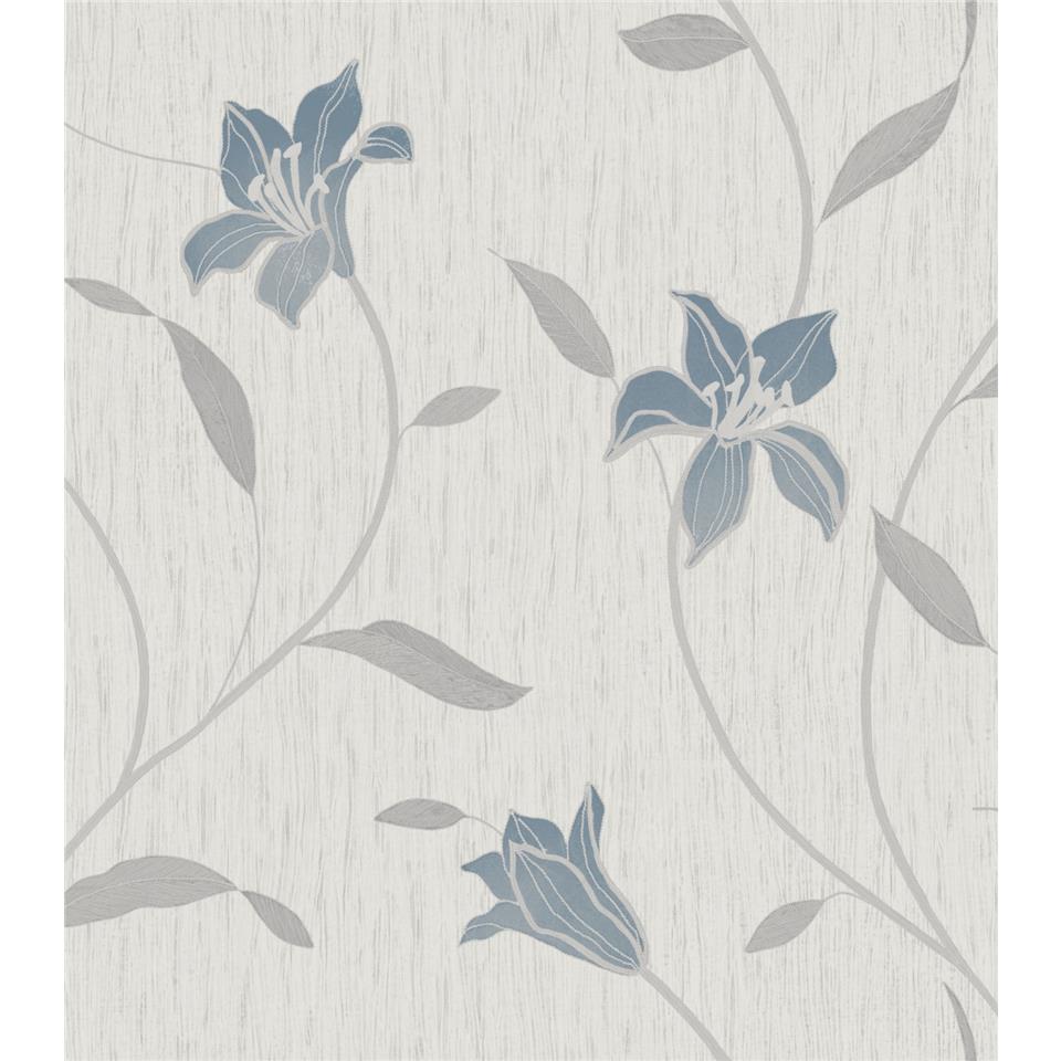 Holden Opus Loretta Trail Wallpaper 35950 Blue/Pale Grey