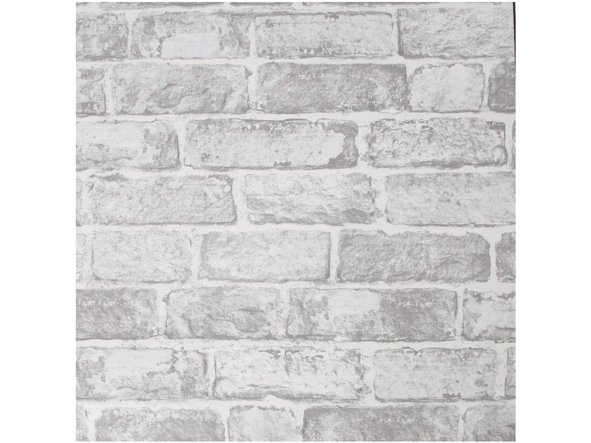 GRAHAM AND BROWN brick WALLPAPER white 102835