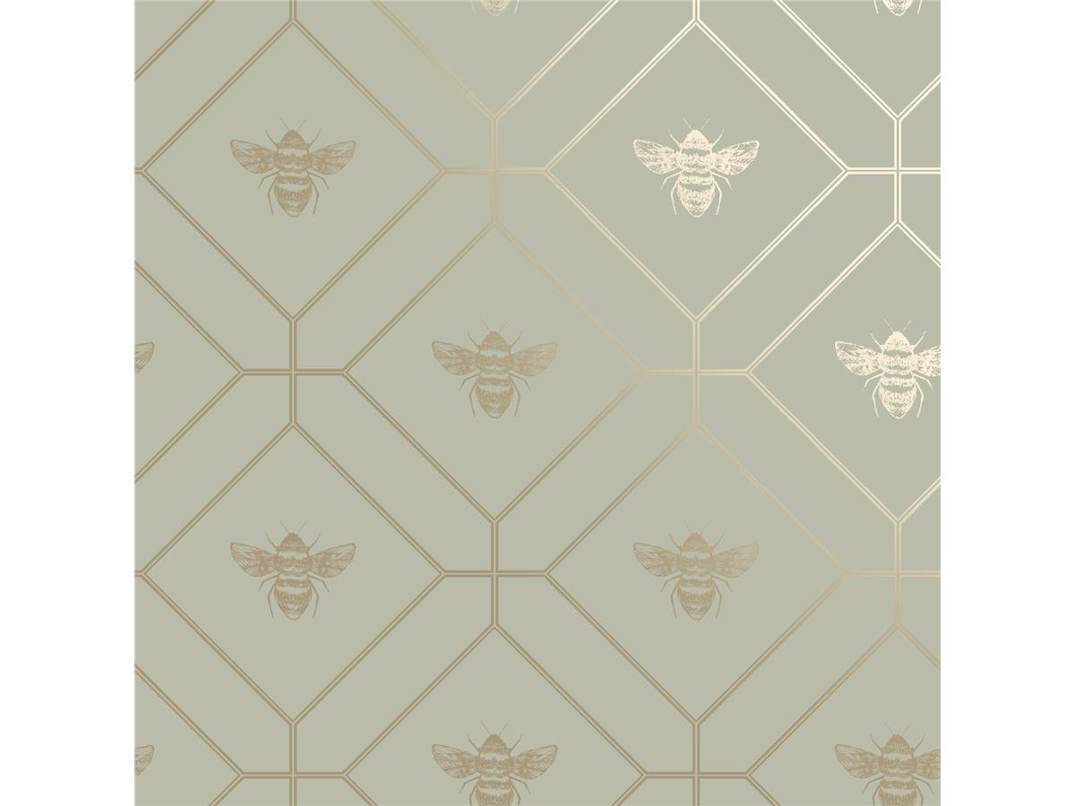 Holden Honeycomb Bee Wallpaper 13080 Green