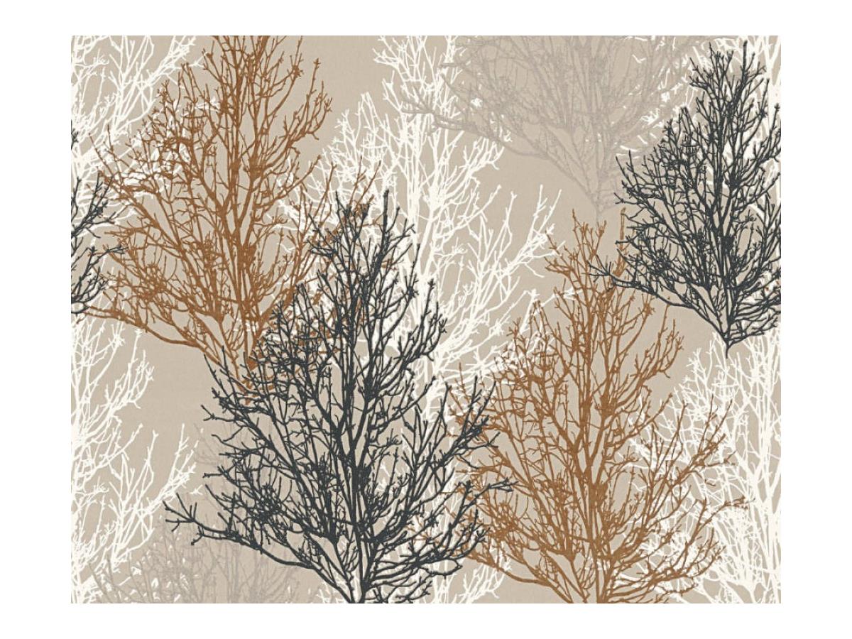 AS Creations Glitter Tree Wallpaper 34819- Brown/Taupe