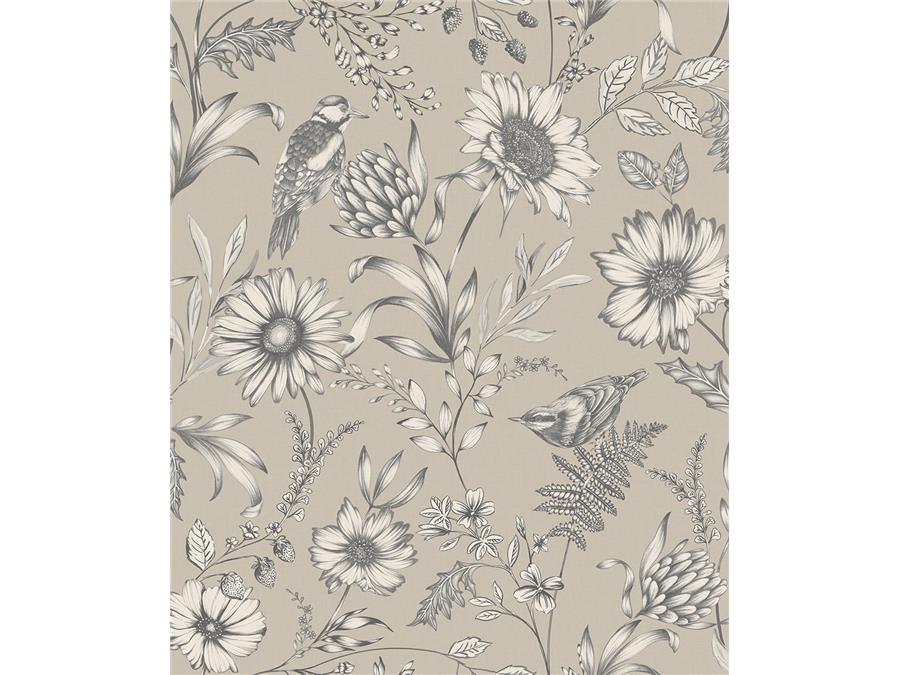 Arthouse Bloom Wallpaper Botanical Songbird 676000 Natural