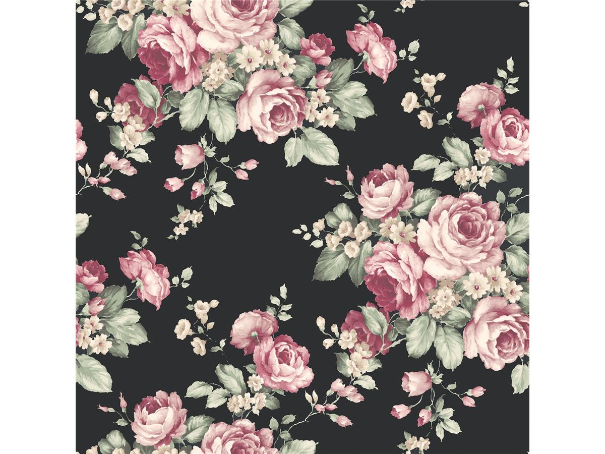 Abbey Rose 4 Floral Wallpaper AF37700