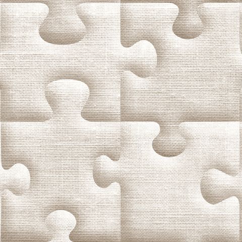 Jigsaw Vinyl Wallpaper