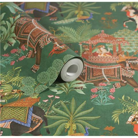 Esselle Home Wallpaper Emperors Garden100012EH Emerald/Multi