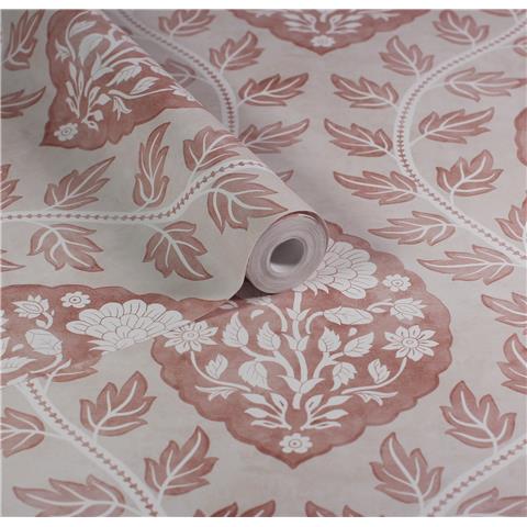 Esselle Home Wallpaper Floral Cartouche 100021EH Warm Spice
