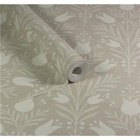 Esselle Home Wallpaper Heritage Tulip 100027EH Taupe