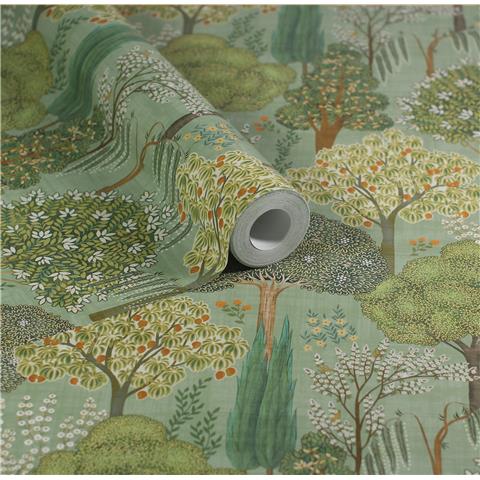 ESSELLE HOME WALLPAPER Persian Oasis 100040EH Sage Green