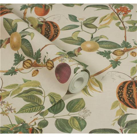 ESSELLE HOME WALLPAPER Tropic House 100044EH Parchment/Green
