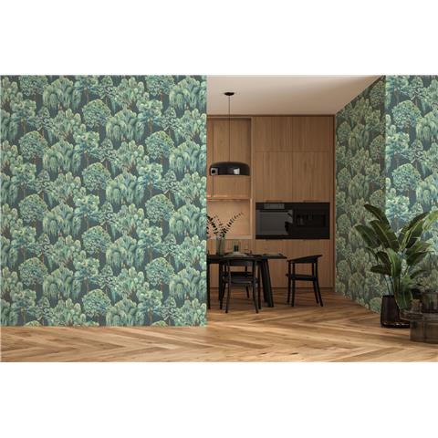 ESSELLE HOME WALLPAPER Whispering Willow 100049EH Navy