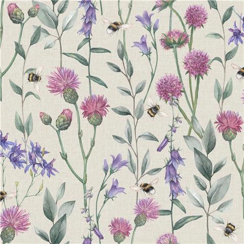 Arthouse Bumblebee Meadow Wallpaper 100361 Neutral