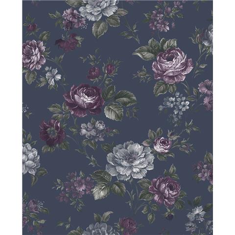 Graham and Brown Curiosity Wallpaper Collection Muse 103506 French Navy