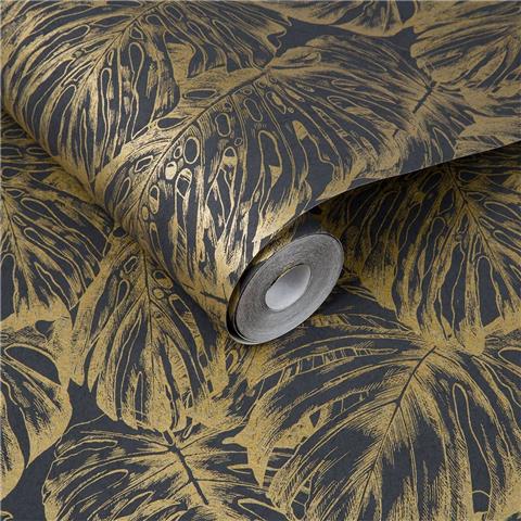 Graham and Brown Hybrid Wallpaper Collection Tropical 103764 Charcoal