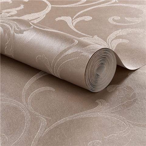 GRAHAM AND BROWN ESTABLISHED WALLPAPER COLLECTION Baroque Bead 103818 Champagne