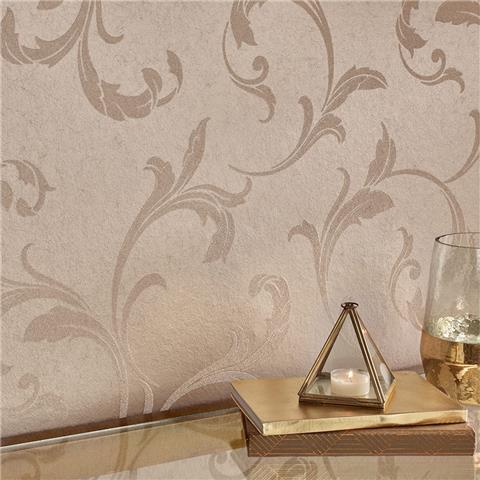 GRAHAM AND BROWN ESTABLISHED WALLPAPER COLLECTION Baroque Bead 103818 Champagne