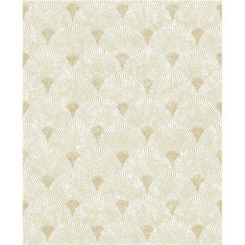 GRAHAM AND BROWN ESTABLISHED WALLPAPER COLLECTION Fan 104300 gold/Pearl