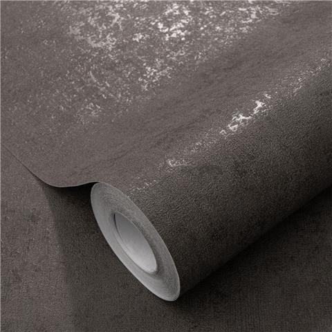 Elle 4 Wallpaper Metallic Concrete Plain 10438-37 Deep Taupe