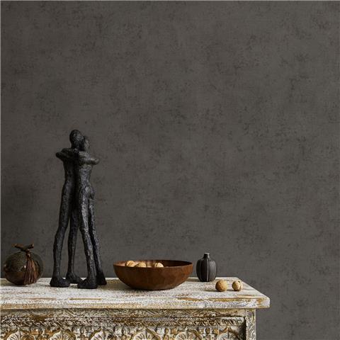 Elle 4 Wallpaper Metallic Concrete Plain 10438-37 Deep Taupe