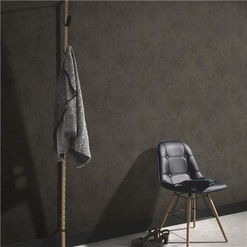 Elle 4 Wallpaper Metallic Concrete Plain 10438-37 Deep Taupe