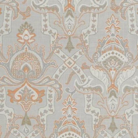 Thibaut Menswear Resource Sakara Wallpaper T1044 Tangerine Grey