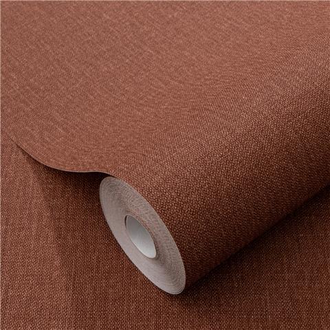 Elle 4 Wallpaper Woven Plain 10444-13 Terracotta