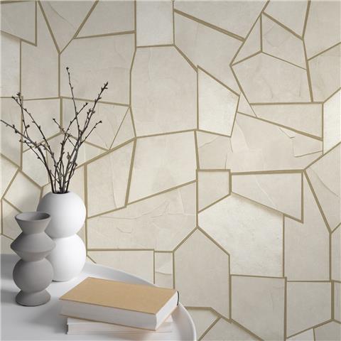 Elle 4 Wallpaper Mosaique Geo 10445-02 Beige