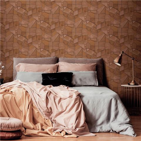 Elle 4 Wallpaper Mosaique Geo 10445-13 Terracotta