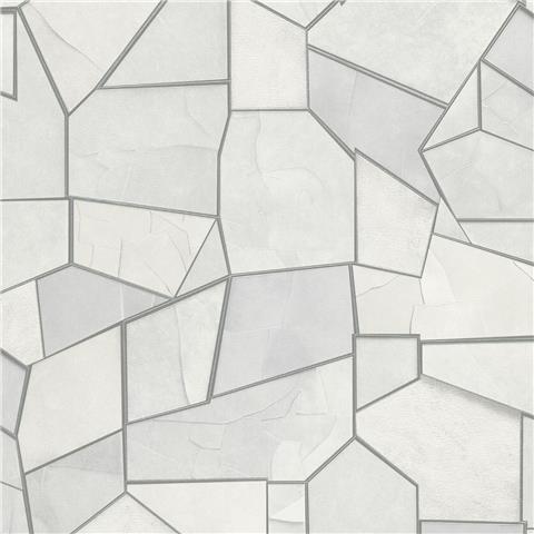 Elle 4 Wallpaper Mosaique Geo 10445-31 Light Grey