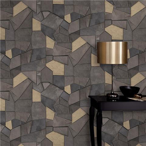 Elle 4 Wallpaper Mosaique Geo 10445-37 Taupe