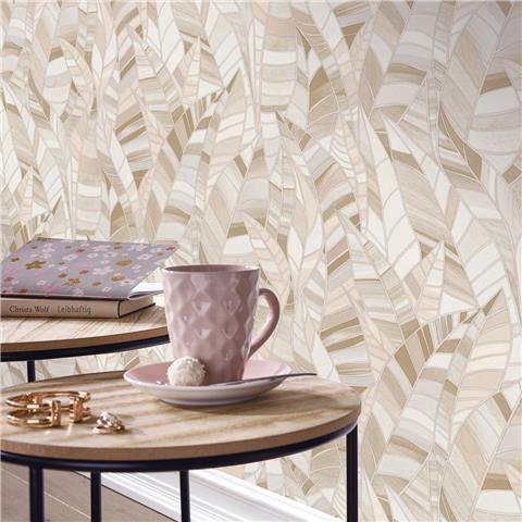 Elle 4 Wallpaper Serenade Leaves 10446-02 Beige