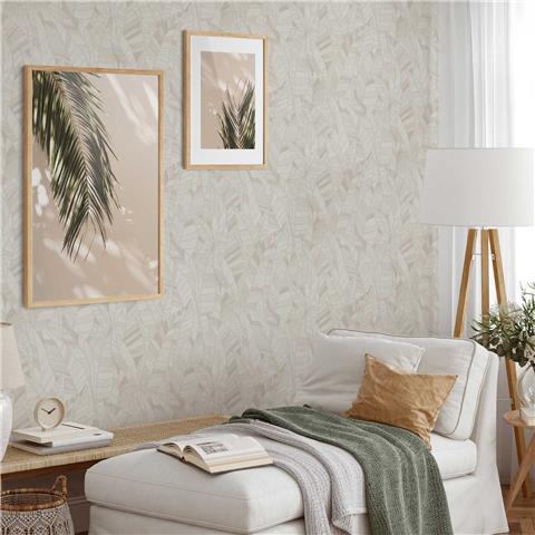 Elle 4 Wallpaper Serenade Leaves 10446-14 Cream