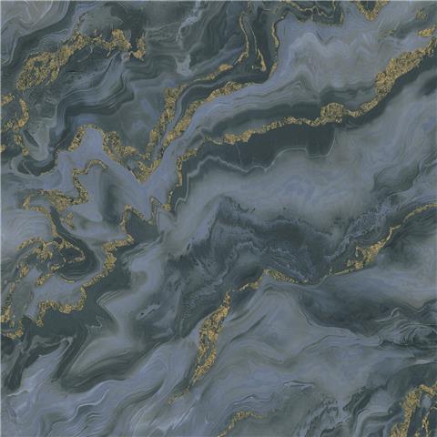 Elle 4 Wallpaper Mystic Spell Marble 10447-08 Blue